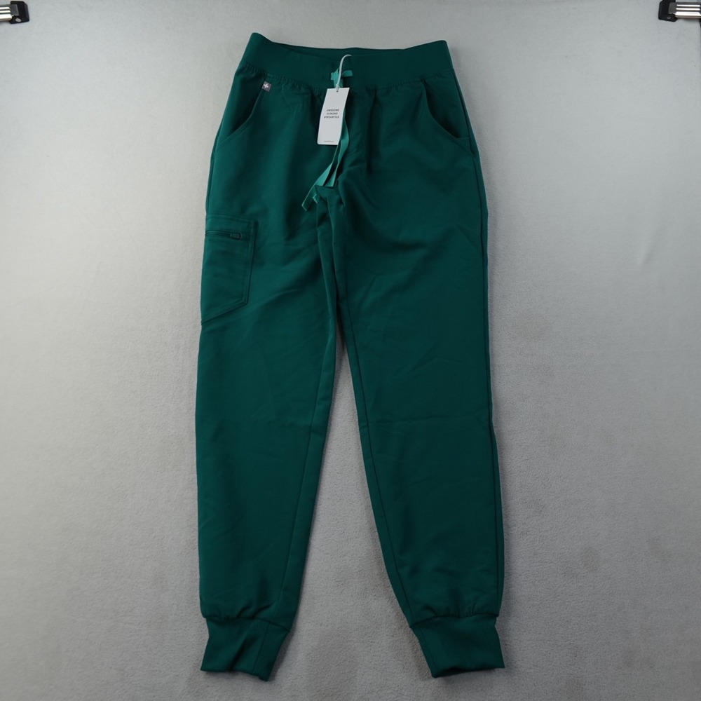 FIGS Zamora Jogger Scrub Pants Womens XS Regular Green Technical NWT